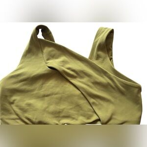 LULULEMON Nulu Cross-Front Yoga Bra *Light Support, B/C Cups Auric Gold size 12